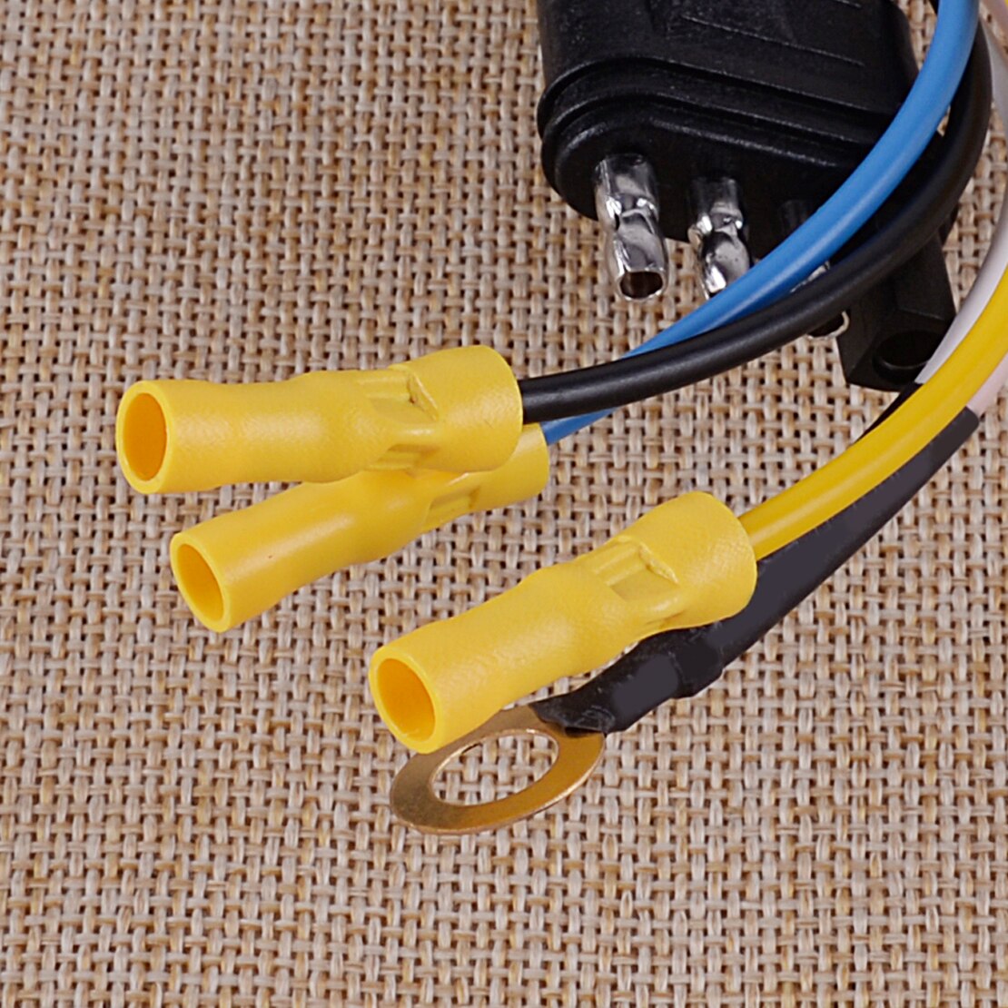 Citall mic-ap -210c 4- -tie litteä  to 7- suuntainen pyöreä rv-terän johdotussovitin perävaunun vetokoukun pistoke kannakkeella