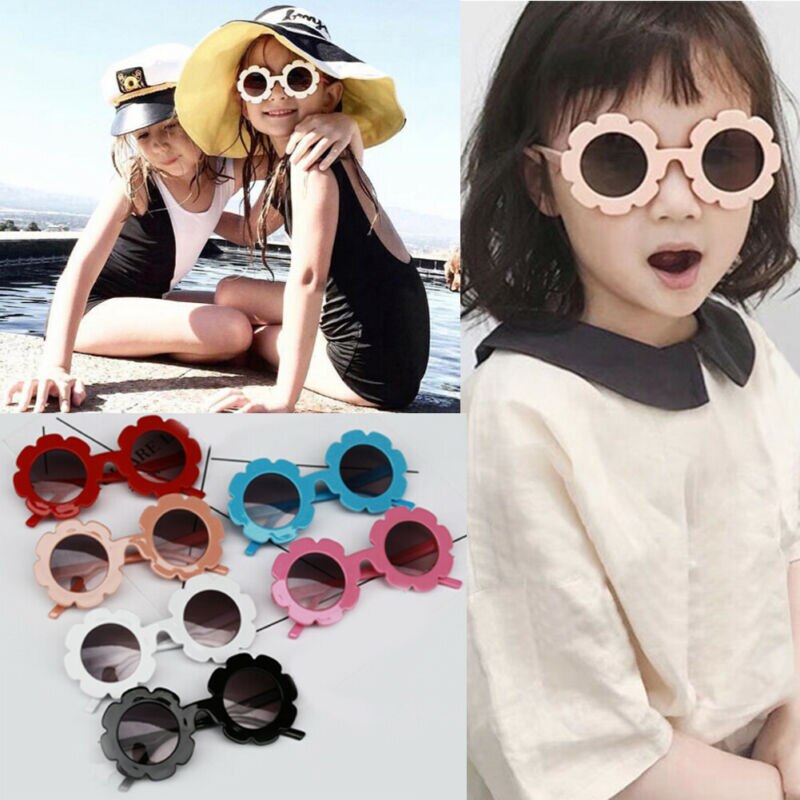 Zomer Leuke Speelgoed Kinderen Zonnebloem Zonnebril 6 Kleuren Frame Zonnebril Anti-Uv Bescherming Reflecterende Kids Zonnebril