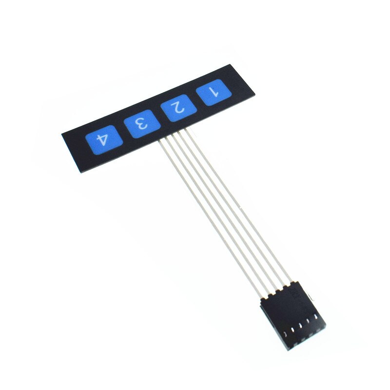 1 2 3 4 12 16 20 Key Button Membrane Switch 1x4 3x4 4x4 4x5 Keys Matrix Array Keyboard Keypad Control Panel DIY Kit For Arduino: 4 key 1