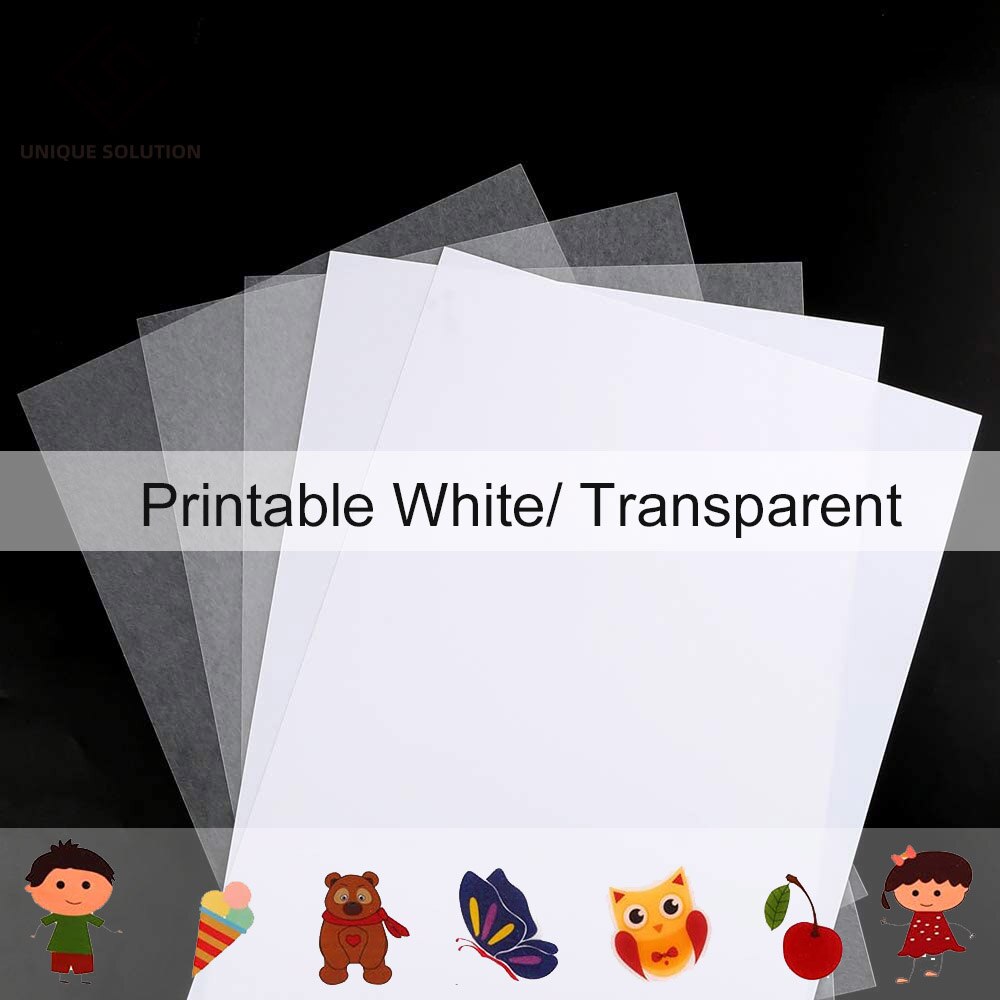 10Pcs A4 Inkjet Printing Shrinks film Plastic Sheet DIY decorating printable shrink films 0.3mm thickness