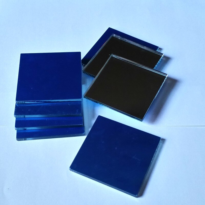 Aluminized Plane Mirror Plane Mirror Eliminate Ghosting 50 * 50mm