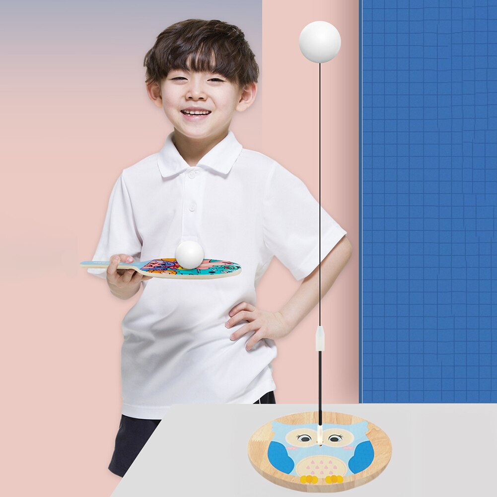 Caña de Ping Pong ajustable para niños, máquina de entrenamiento de tenis de mesa, juego de deporte de interior