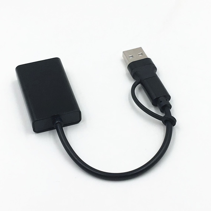 Draagbare Externe Geluidskaart Usb 2.0 Type-C Naar 3.5Mm Jack Hoofdtelefoon Microfoon Audio Adapter Voor Windows Mac linux Android