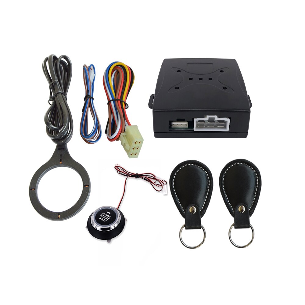 Car Alarm Start Stop Button Engine RFID Keyless Entry System Push Button Remote Starter Stop Auto
