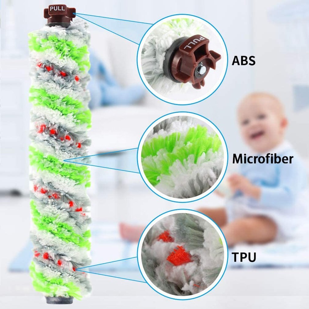 Replenishment Kit Multi-Surface Pet Brush Roll And 1866 Vacuum Filter Compatible With Bissell CrossWave Replaces Part