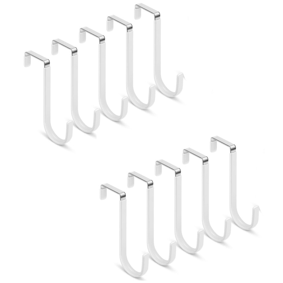 Deurhangers Haken met rubberen organizerhaken voor woonkamer, badkamer, slaapkamer, keuken Hangende kleding, handdoeken, hoeden, jassen: plum