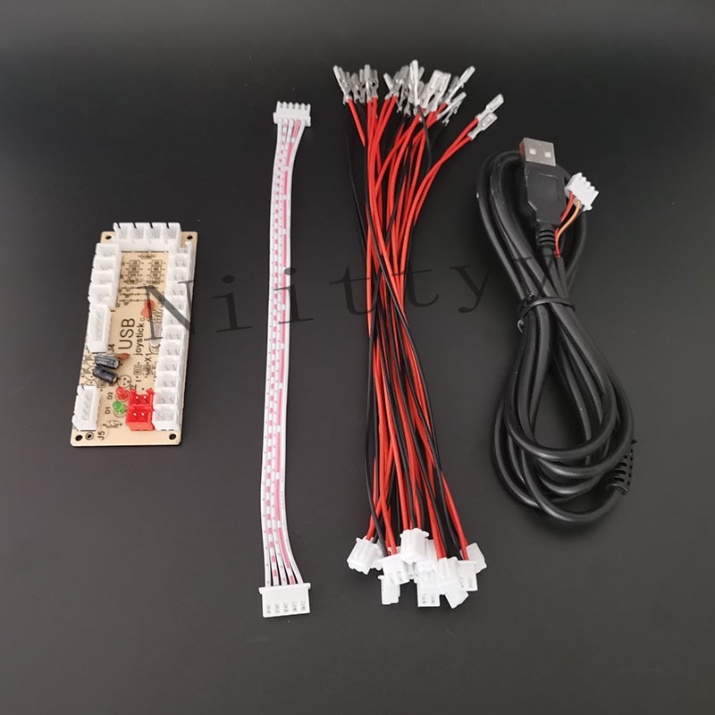 Zero Delay Arcade DIY KIT PC USB ENCODER JOYSTICK for 4way and 8way ZIPPY JOYSTICK & Arcade BUTTON