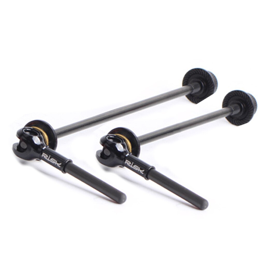 De titanio brocheta de bicicleta de liberación rápida MTB bicicleta de carretera de cubo de rueda pincho ultraligero-Ti-eje de fibra de carbono-mango de liberación rápida: G314096