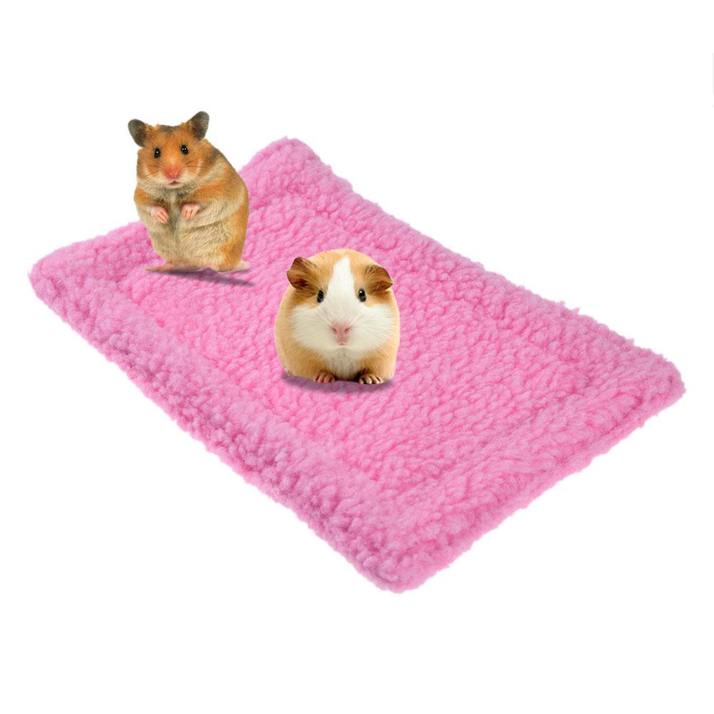 Suave lana de alfombra de hámster cojín de hámster para mascotas Mat erizo ardilla manta Guinea cerdo cama productos para cama de Mascota