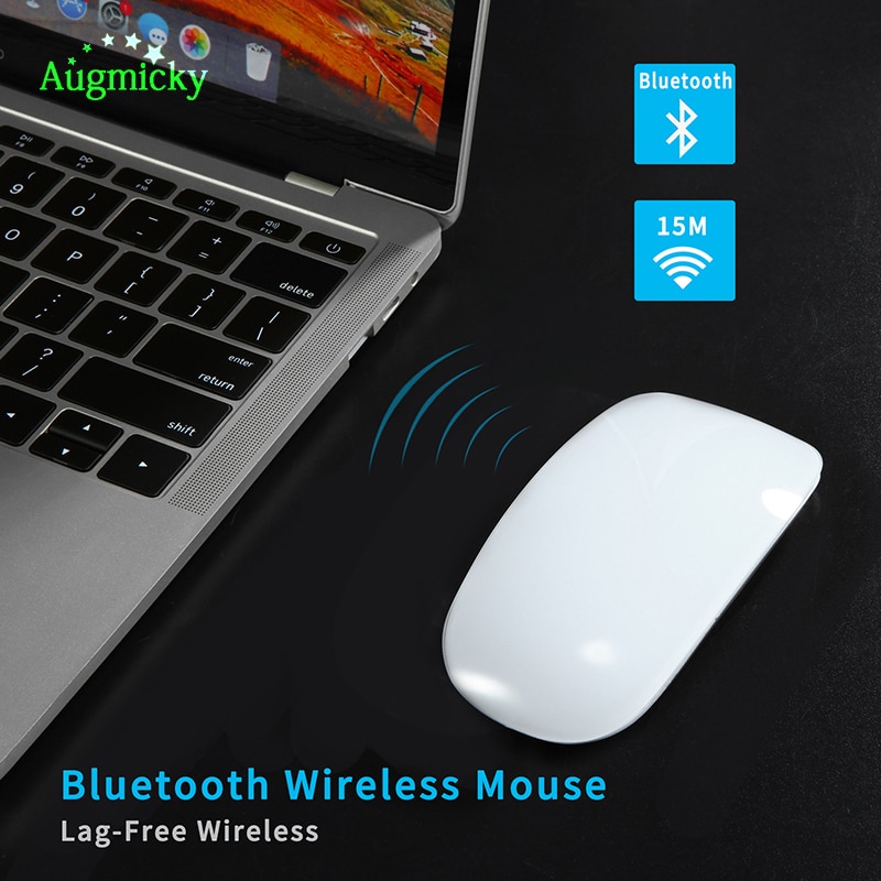 Apple Style Magic Touch Bluetooth 3.0 Wireless Mouse Ergonomic Slim Arc Mice USB 2.4G Wireless Gaming Mouse for Laptop Mac PC