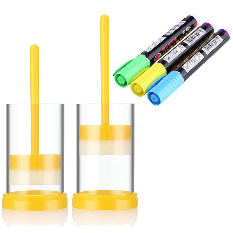 Queen Bee Marking Kit, 2 Queen Marking Cage Tube with 3 Bee Marker Pen for Beekeeper Tool: Default Title