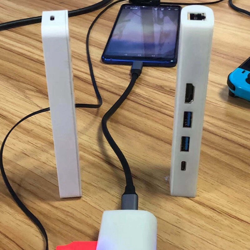 Type-C Docking Station 6 In 1 Usb Type C Hub Usb Hub 3.0 Hub Type C Naar Hd hdmi USB3.0 Pd Opladen Vga