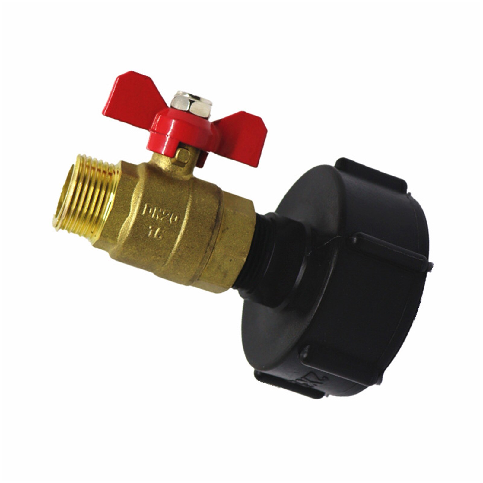 Metalen Duurzaam Ibc Tank Tap Adapter S60x6 Grove Draad Connector Tuin Water Connectors Water Cube Vervanging Valve Fitting