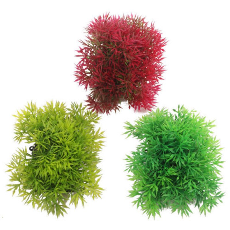 Fish tank landscaping simulation aquatic plants plastic short and wide plants simulation aquarium fish tank decoration ornaments