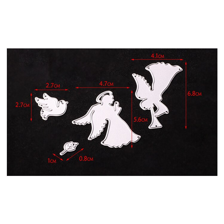 Metalen Angel Set Papier Stansen Sterft Voor Scrapbooking/Diy Pasen Bruiloft Halloween Pasen Kaart
