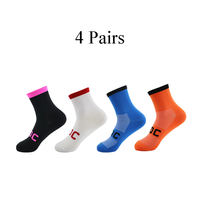4 Pairs High Elastic Wear Resistant Socks Camping Rock Climbing Socks: o