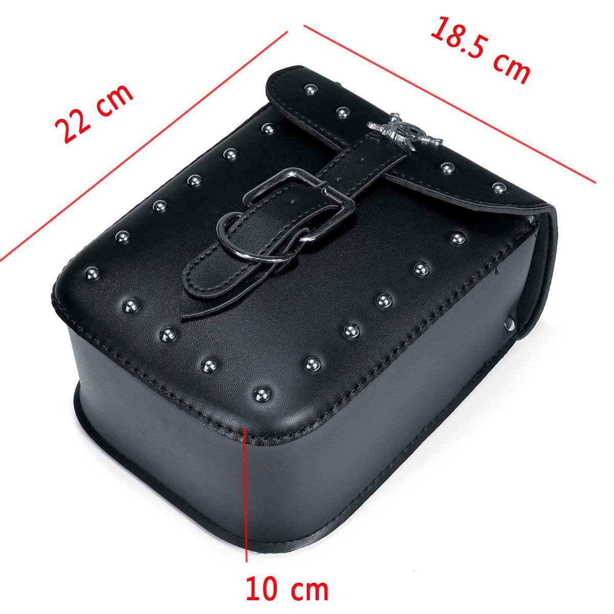 Für Softail Dyna 1 einstellen Schwarz Wasserdicht Rennen Motorrad Werkzeug Tasche Reisetaschen Koffer Gepäck Satteltaschen mit Niet Schädel