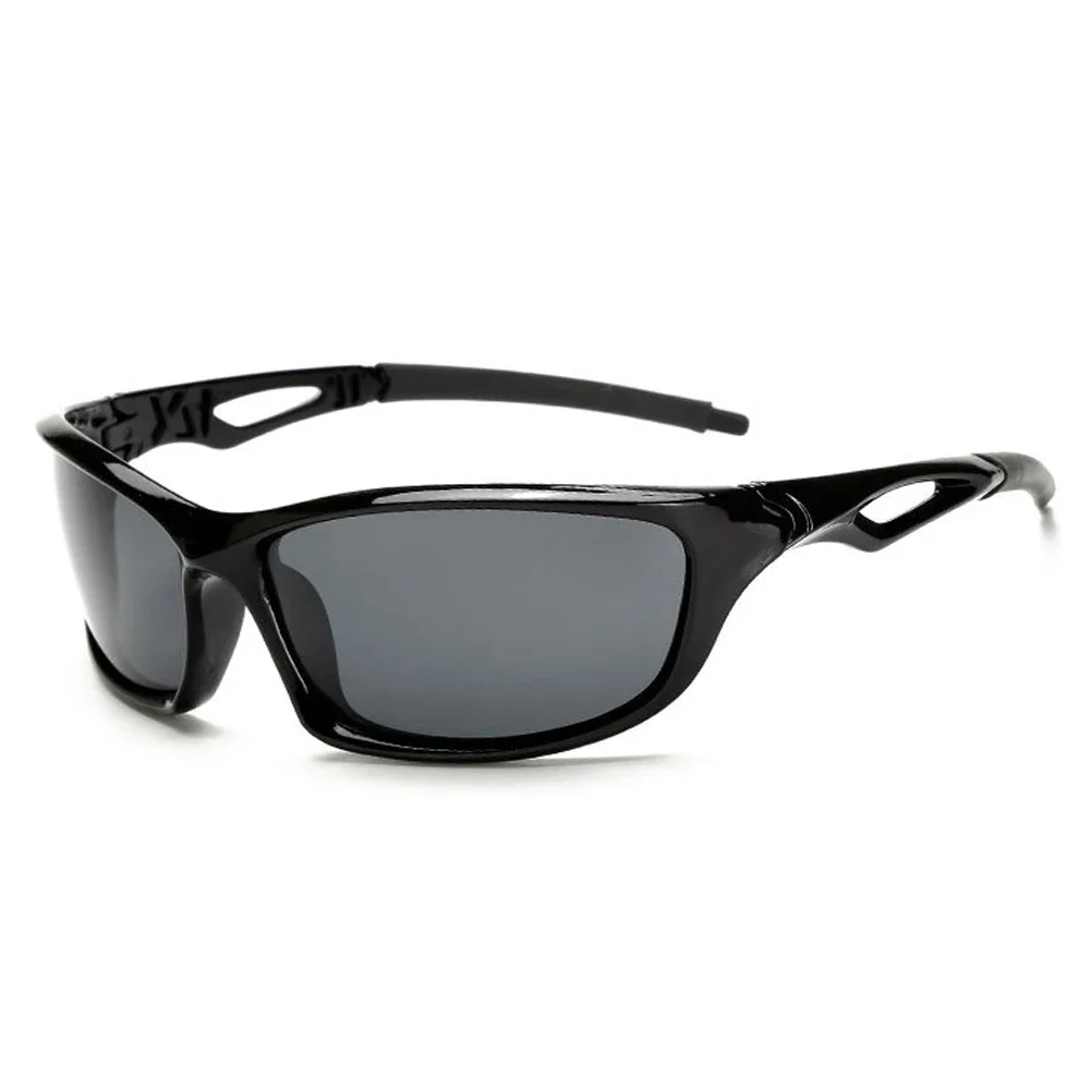 2025 Gepolariseerde Zonnebril Mannen Vierkante Sport Zonnebril voor Mannen Rijden Vissen Zwart Frame Goggle UV400