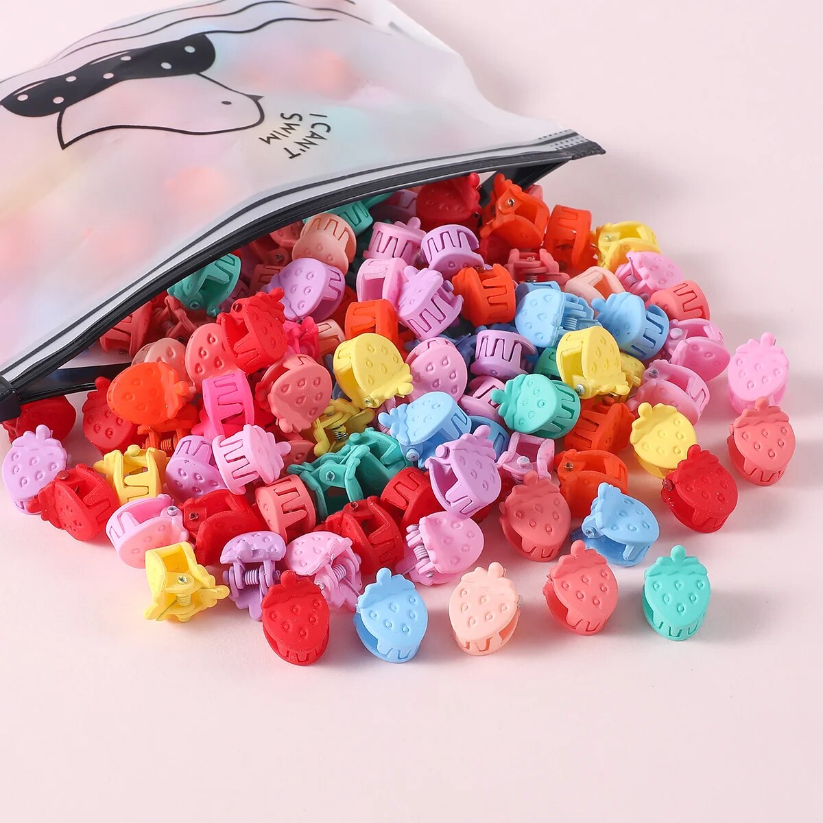 50 Uds. Pinzas para el cabello de dibujos animados bonitos para niñas, pinza pequeña con forma de flor y estrella, pinza para el pelo pequeña, horquilla dulce para niños, accesorios para el cabello de