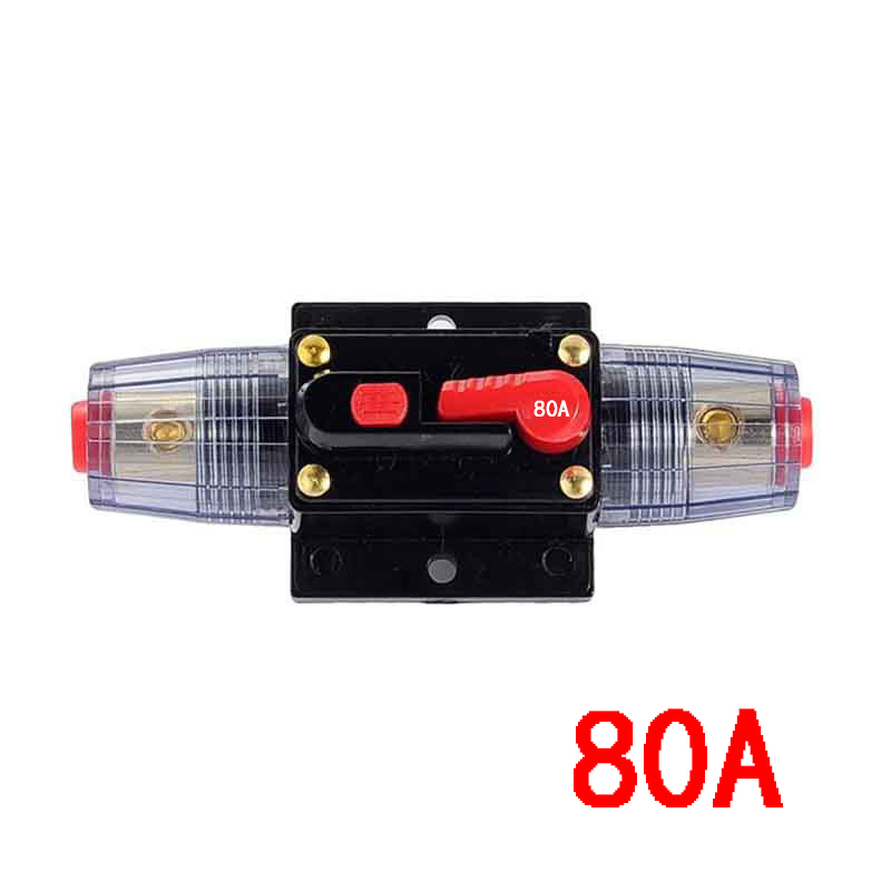 Auto Lkw Schaltkreis Unterbrecher selbst-Erholung Auto Audio- Sicherung Halfter Energie Versicherung für 20A 30A 40A 50A 60A 80A 100A 125A 150A: Braun