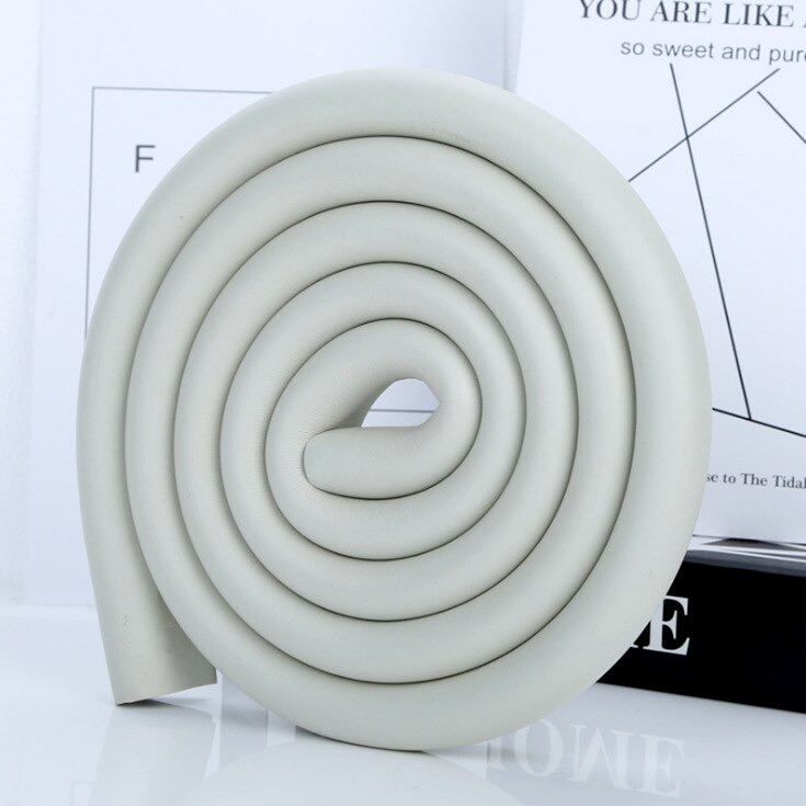 2m U Type Baby Safety Table Desk Edge Guard Strip Home Cushion Guard Strip Safe Protection Children Bar Strip Soft Thicken: 15 gray