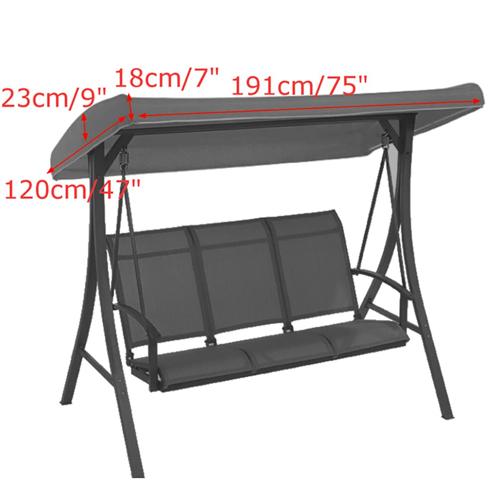 1PCS Waterproof Swing Canopy Garden Chair Tent Porch Top Cover Swing Roof