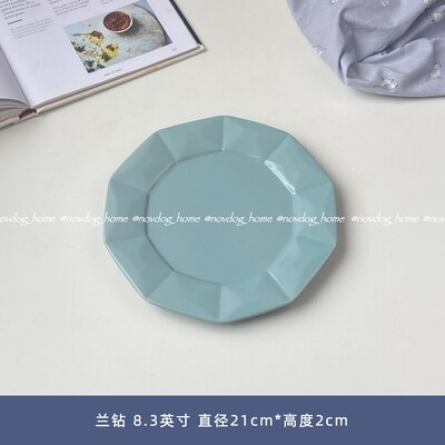 Dessert Serving Plate Decorative Cake Colorful Ceramic Sushi Nordic Plates Cute Snack Borden Servies Kitchen Supplies DE50CP: style 10
