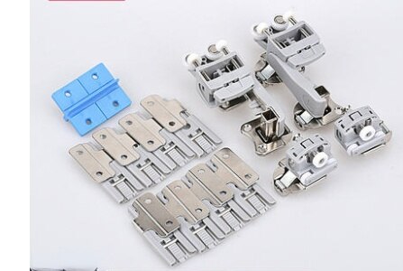 20Kg Wardrobe Closet Sliding Bi-fold Folding Door Roller Bottom Wheel Swing Hinge Fitting