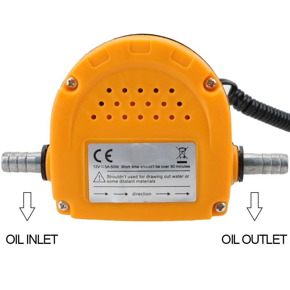 12V 60W Electric Automatic Fuel Transfer Pump Oil Pump Extractor Suction Oil Change Pump for Auto Car Boat Mot