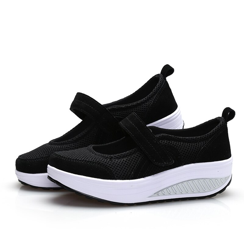 Sneakers Women Fitness Shoes Anti-skid Breathable Walking Shoes Chaussure Fitness Toning Sport Shoes Feminino Shoes For Women's: Black / 6.5