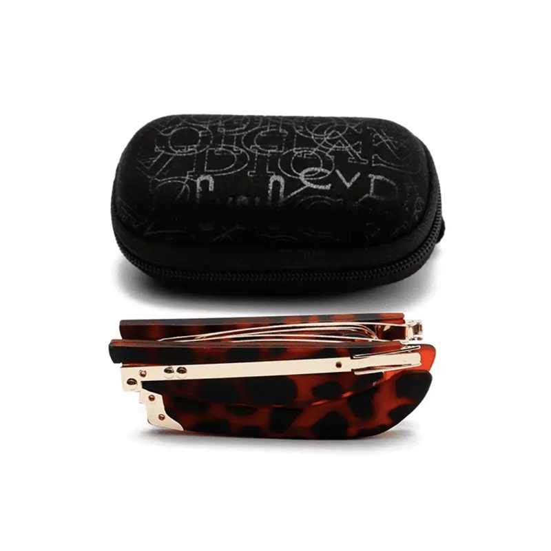 Foldable Reading Glasses 360 Degree Rotating Anti Blue Hd Reading Glasses Portable Lightweight For Middle-aged Elderly People: WHITE / +200