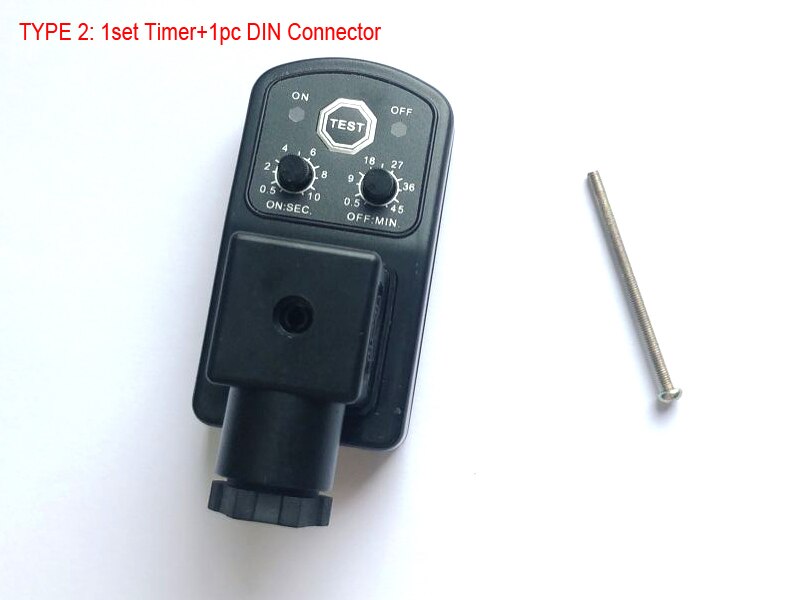 DIN43650A Coil Collector Electric Valve Timer 24V~240V SOLENOID VALVE EDR TIMER