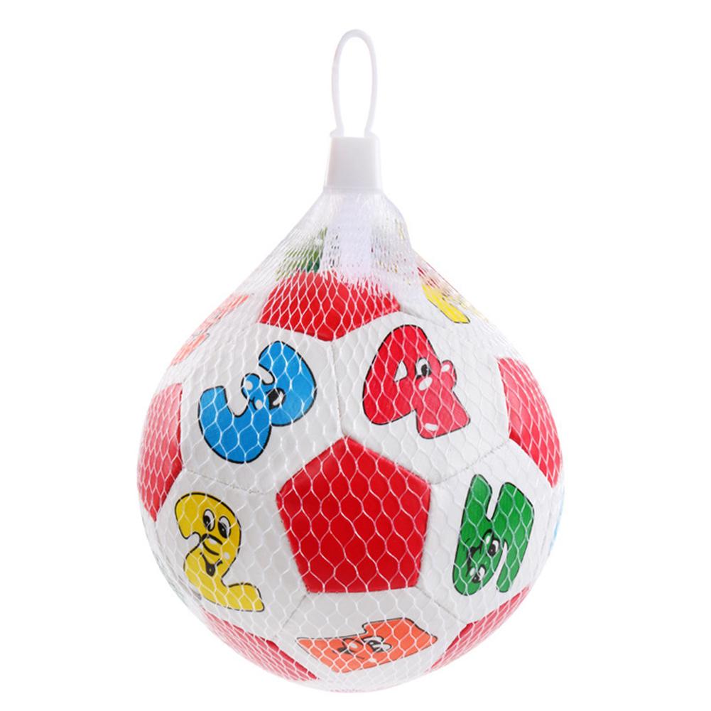 Baby Griff Faux Leder Gefüllte FußBall Ball mit läuten Glocke Sensorischen Musical Spielzeug Kleinkind FrüHenne Bildung Erkenntnis Spielzeug