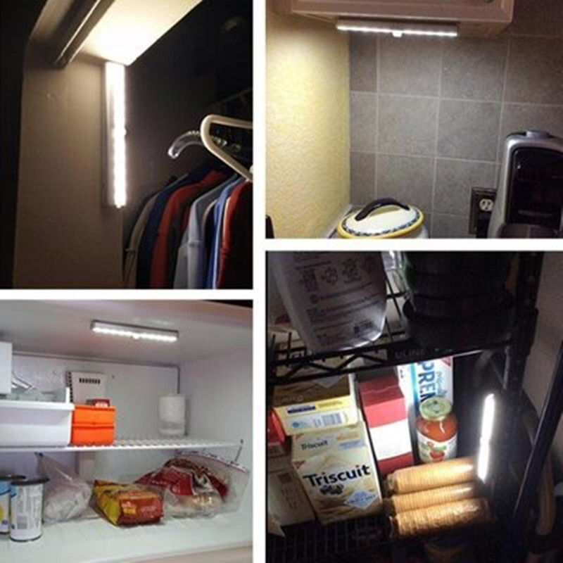 Night Light Wardrobe lights PIR Motion Sensor Led Wardrobe Light With Adhesives Sticker LED Lamp For Cupboard Closet Kitchen