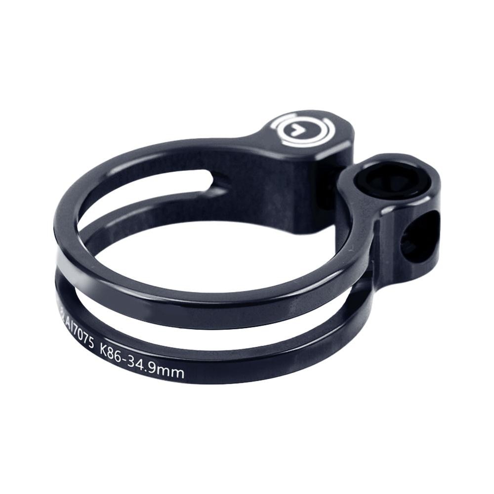 Tija de sillín de bicicleta de montaña, Collar de abrazadera con tornillo de titanio, aleación de aluminio, liberación rápida, 31,8mm, 34,9mm