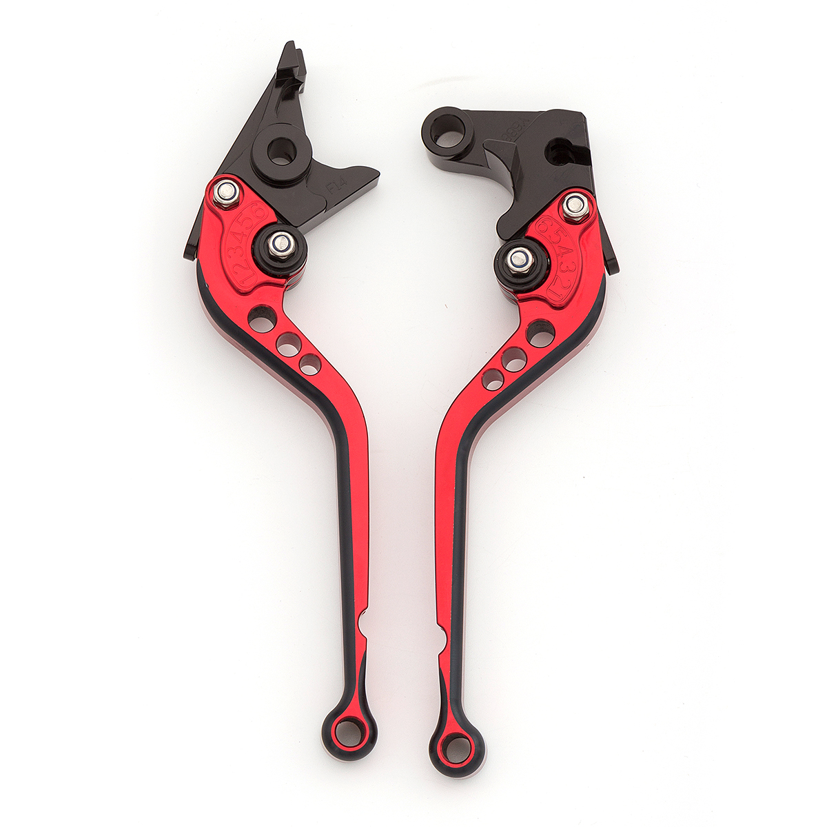 CNC Aluminum Motorcycle Accessories Brake Handle Clutch Lever Handles For Honda Grom 150: Red Black