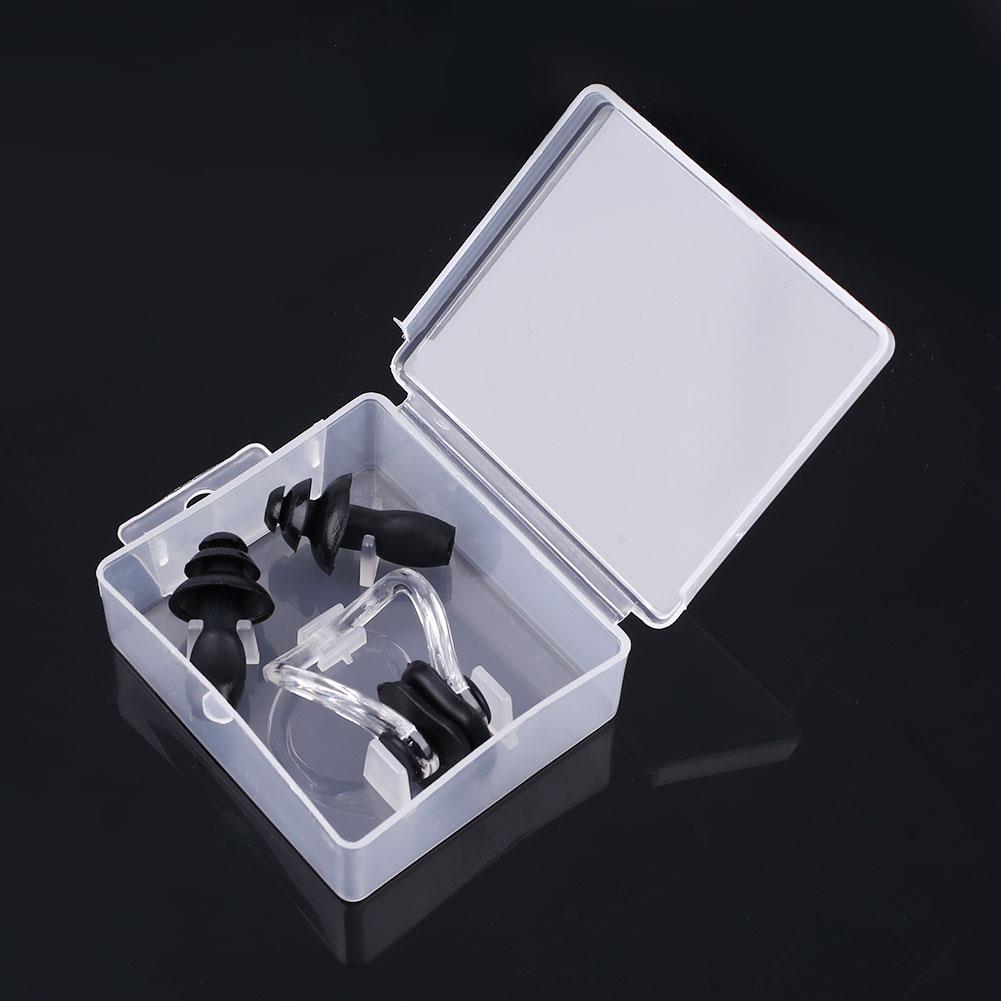 Tapones para los oídos resistentes al agua, pinza nasal de silicona tapones para proteger los oidos al nadar, juego suave
