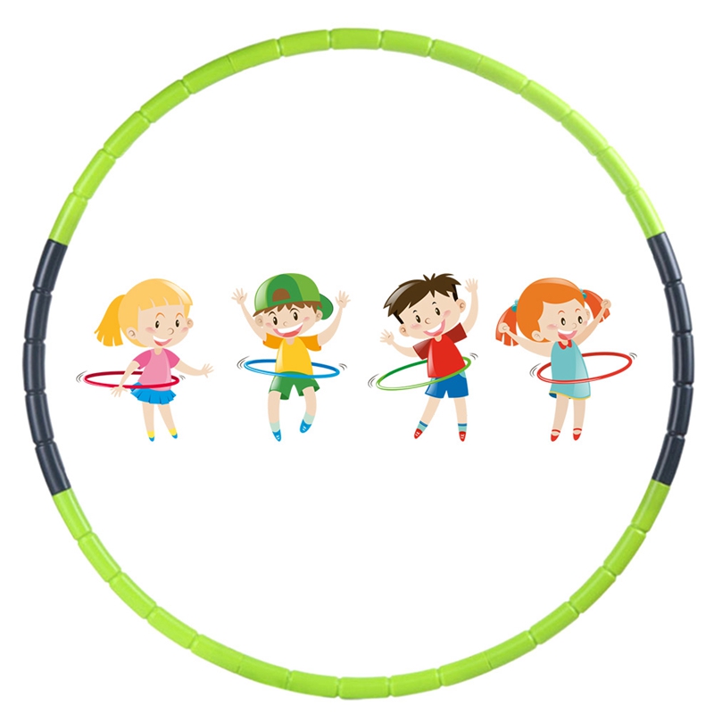 Detachable Sports Hoop Child Student Fitness Massage Exercise Circle Equipment Adjustment Bodybuilding Workout Hoops Loss Weight