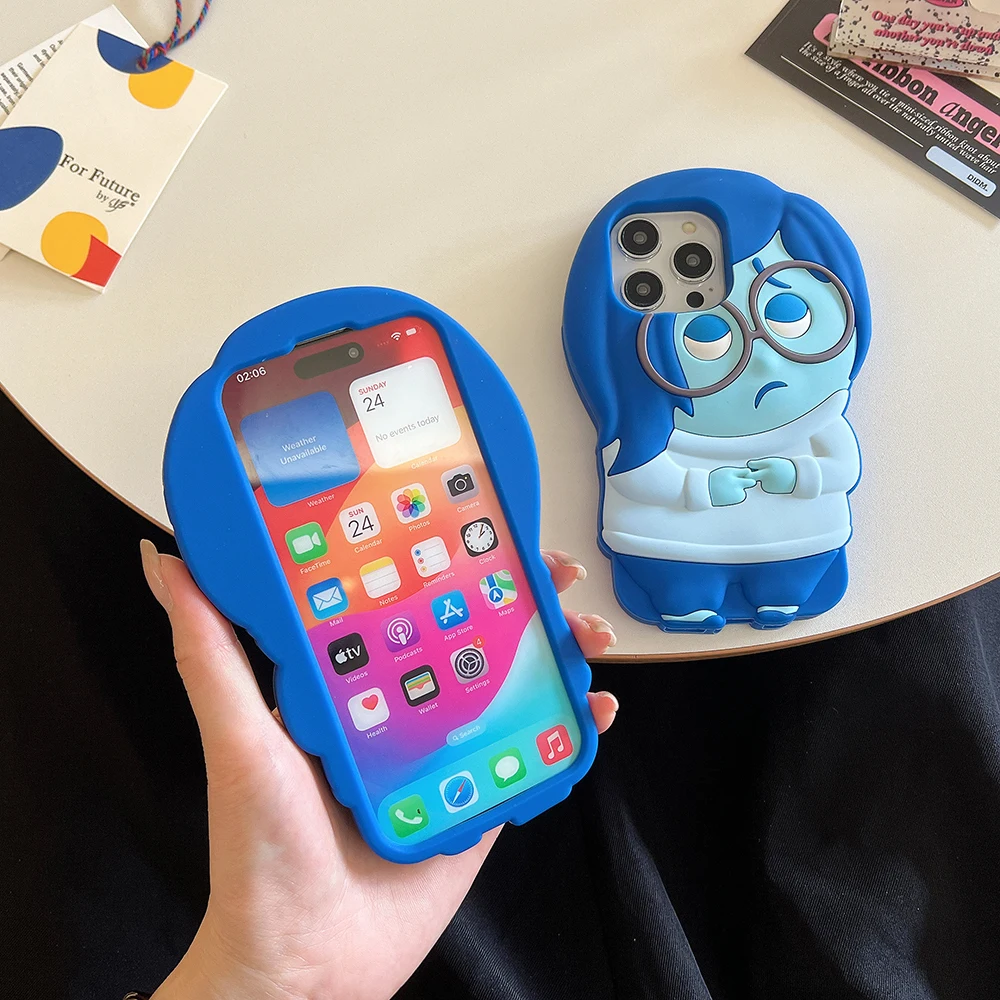 Funda de teléfono Youyou con bonitos dibujos, adecuada para iPhone 16, 15, 14, 13, 12, 11 Pro Max Plus, 3D, silicona suave, anticaída