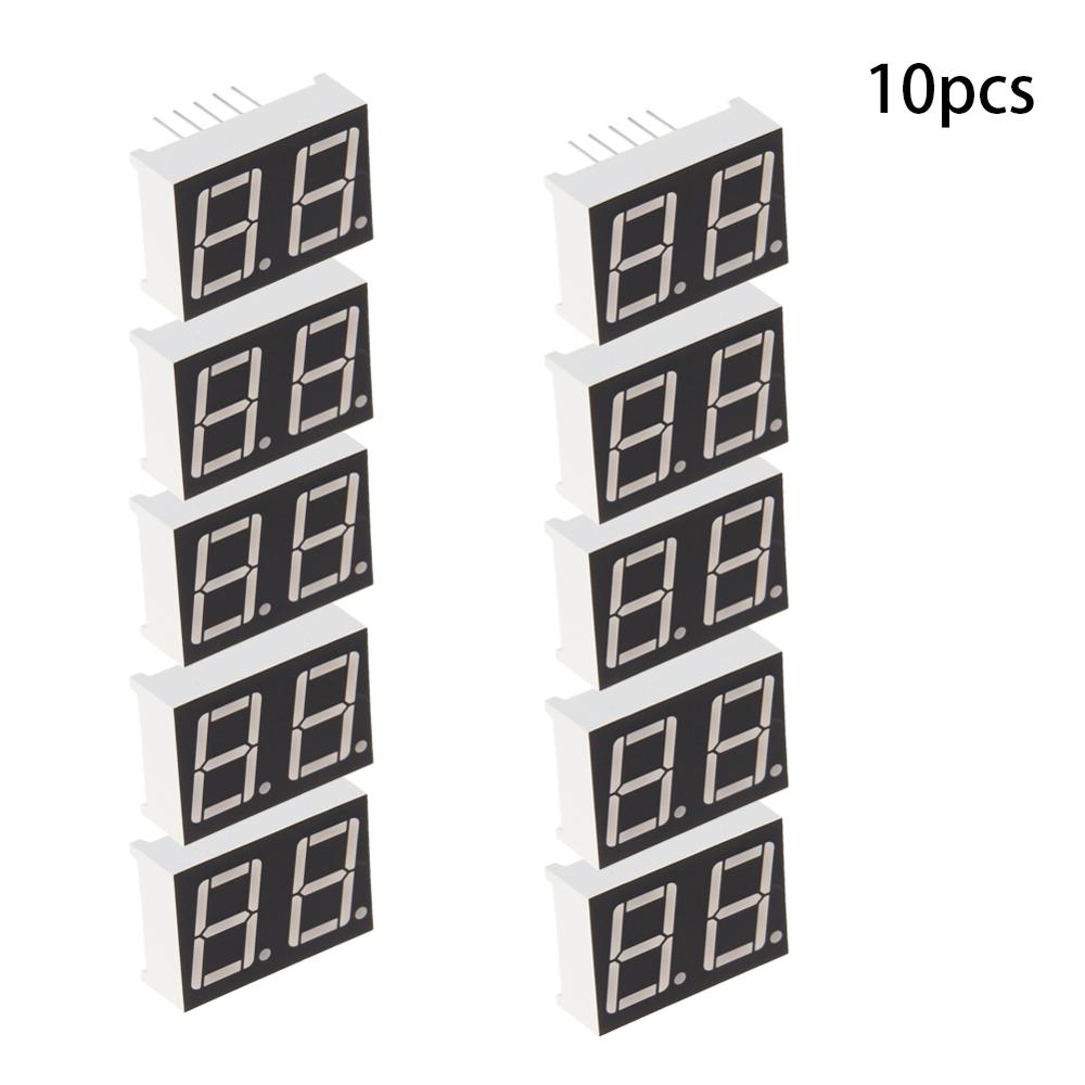 2 ~ 20 st gemensam katod / anod led display 2 bitars digitalt rör 10 stift 7 segment 2v 20ma röd/grön led segment displayer: 5621ah x10 st