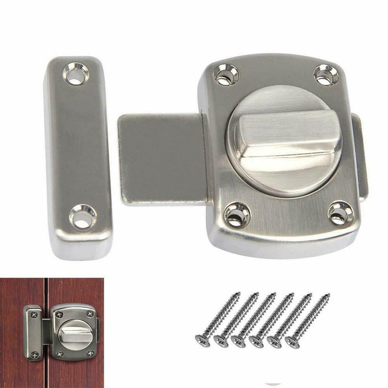 Privacy WC Latch Vacant Engaged Door Lock Toilet Shower cubicles & Bathroom Turn Twist Bolt Privacy Catch Latch