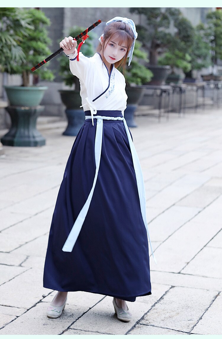 Dress Old Chinese Ancient Chinese Hanfu Women Hanfu Clothes Lady Stage Hanfu Dress Chinese Clothes (Color : Silver, Size: M Dress Old Chinese Ancient Chinese Hanfu Women Hanfu Clothes Lady Stage Hanfu Dress Chinese Clothes (Color : Silver, Size: M