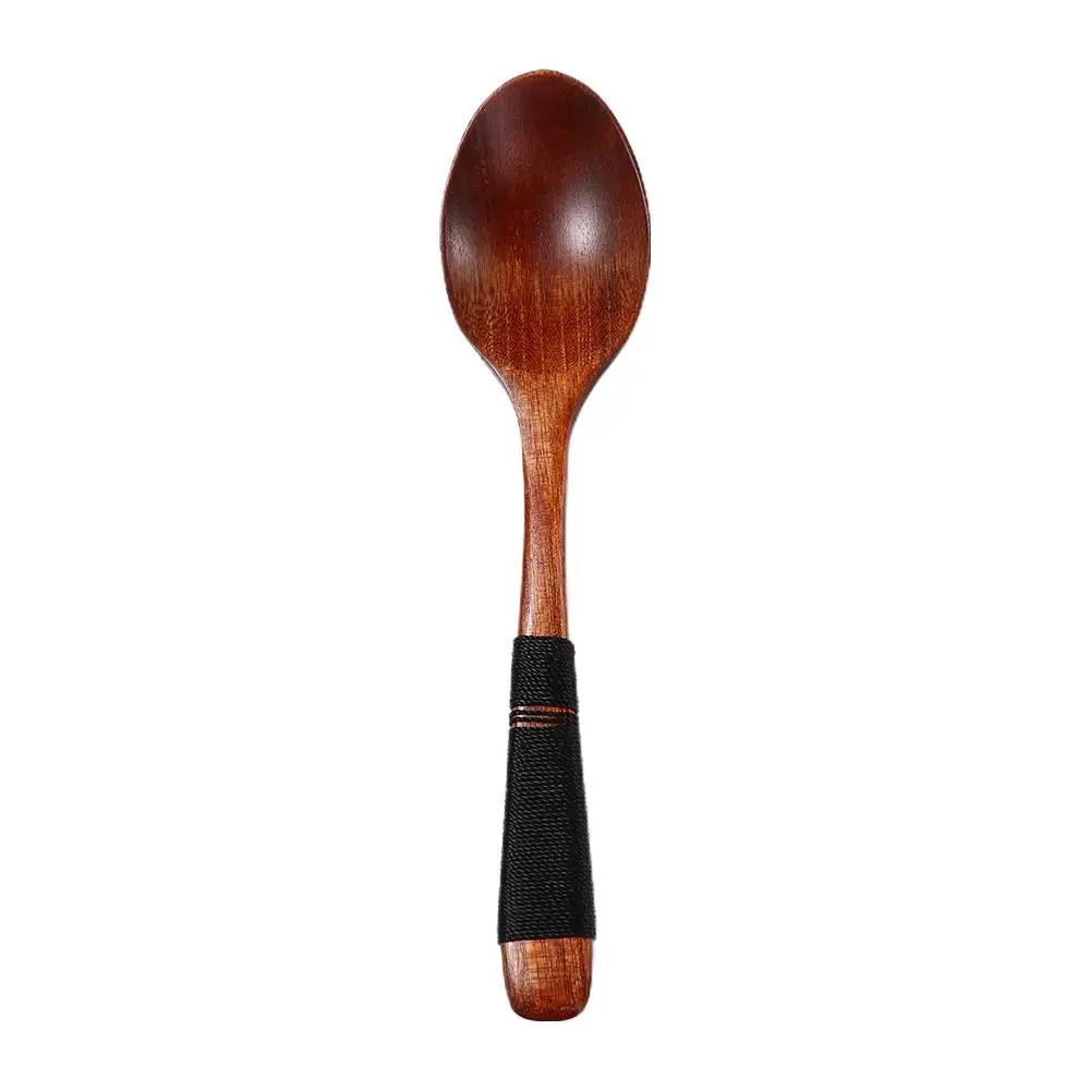 Japanese Style Beech Spoons Branch Shape Long Handle Scoop Coffee Stirring Spoon Soup Spoon Tableware: Yellow
