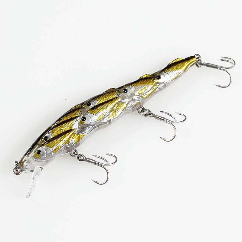 ILURE 1pcs Glass Minnow Fishing Lure Bait 15g 120mm wobbler jerkbait Suspending Pesca Lifelike isca artificial: YELLOW