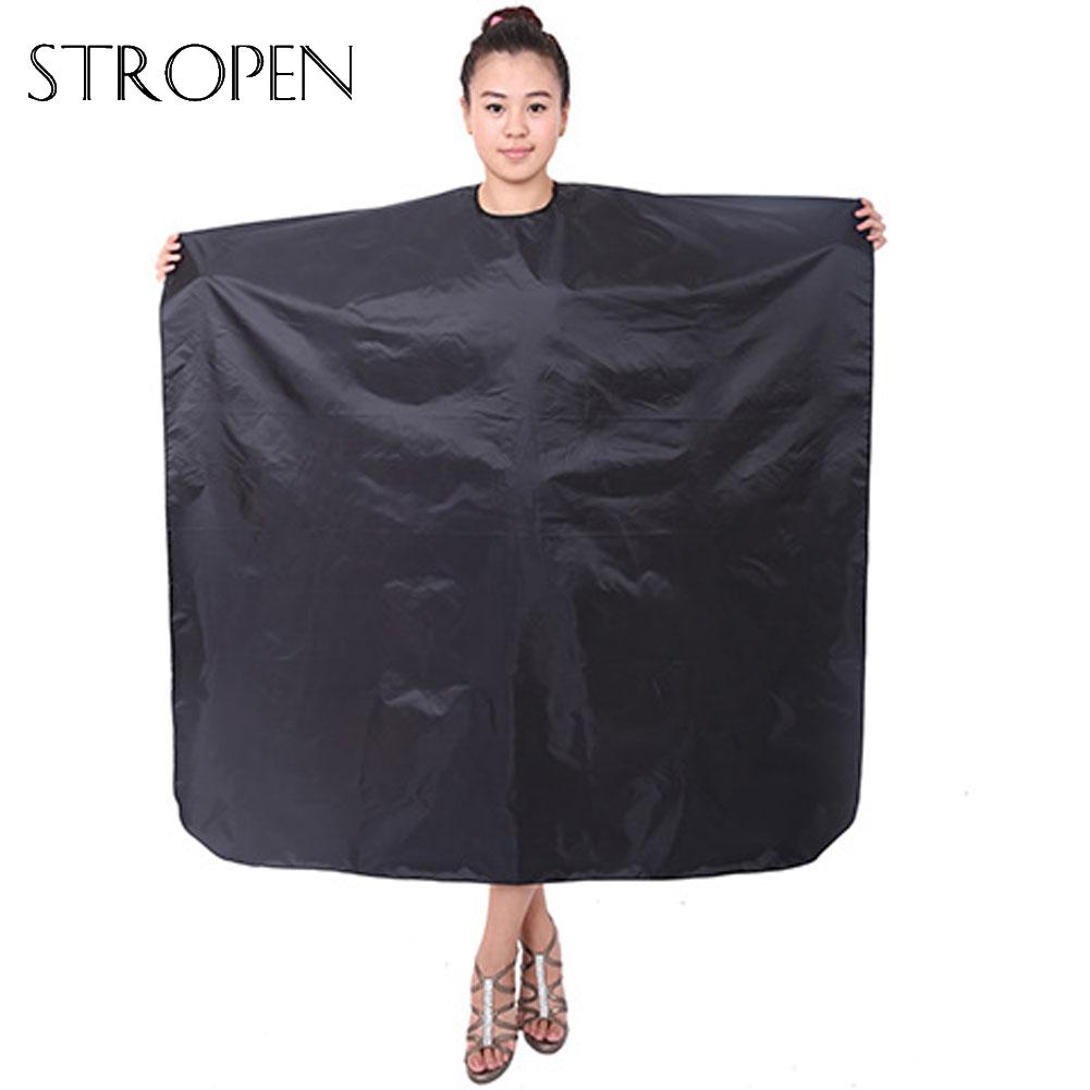 Peluquería corte de pelo Barbero capa para salón de belleza impermeable envoltura de nylon peluquero delantal capa de peluquería proteger vestido negro