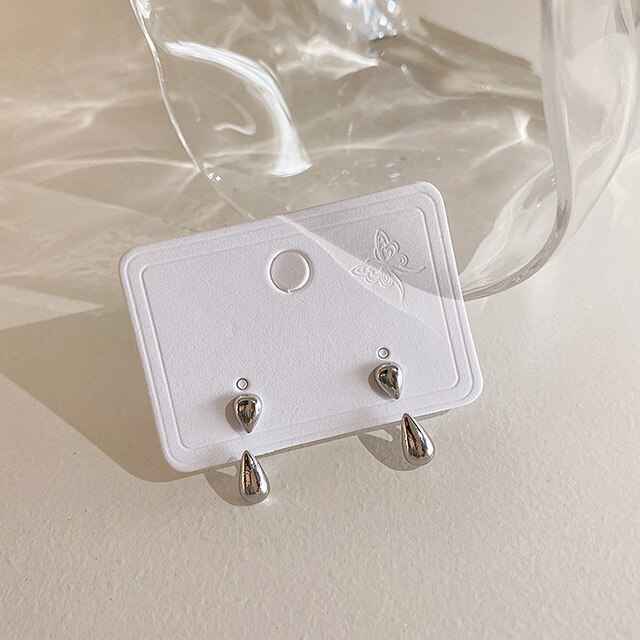 Böhmen Sonne und Mond Ohrringe Silber Farbe Kristall Tropfen Ohrringe Frauen Weibliche Boho Schmuck für sie: 8