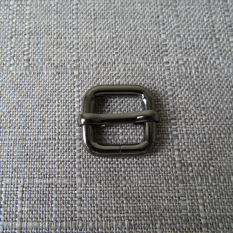 1 pièces 15mm métal ajusteur curseur matériel pour sac à dos sac à main chat chien collier couture accessoires sac à main sangles boucle de ceinture: Gun Black