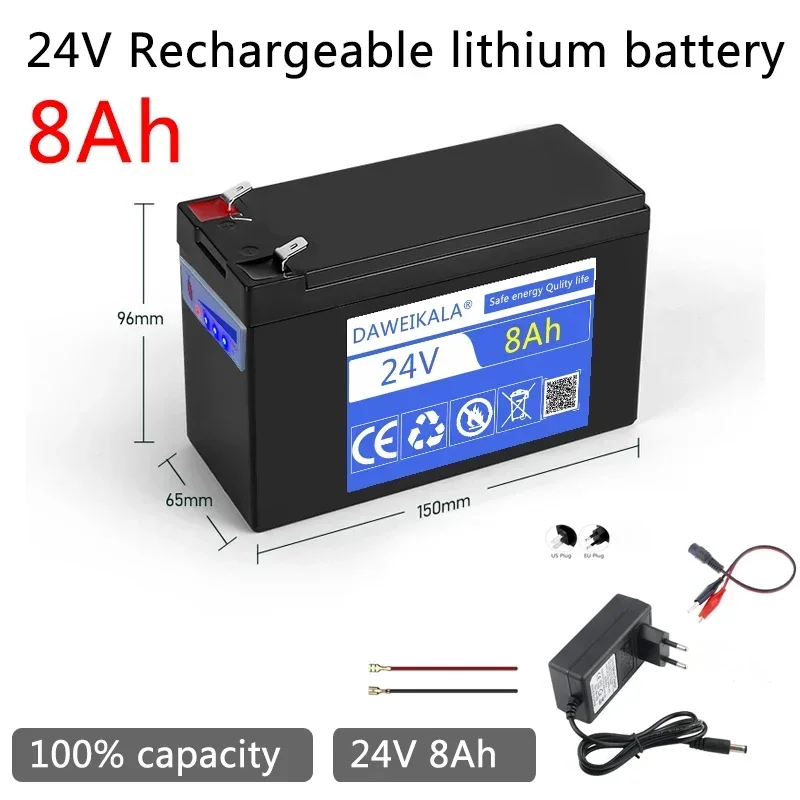 24v bateria 18650 100% capacidade 12ah bateria recarregável bateria de fosfato de ferro de lítio bms embutido para sistema solar: ROXO
