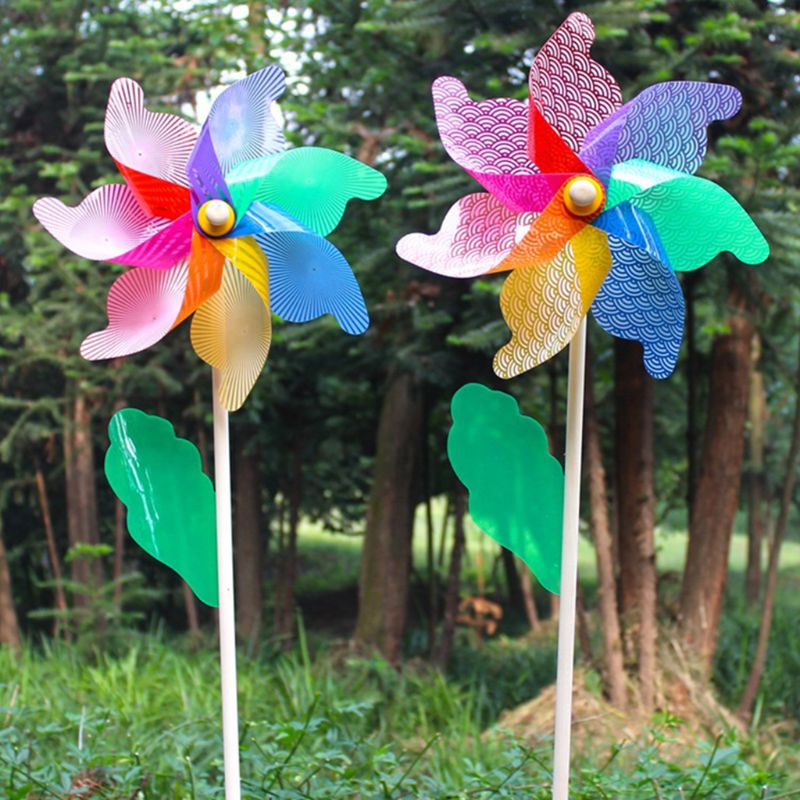 32cm coloré moulin à vent vent Spinner roue ornement jardin cour décoration enfants