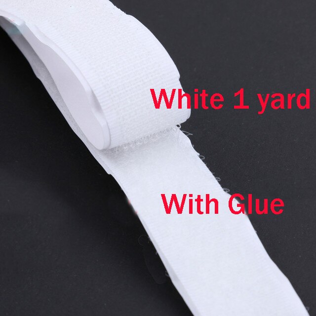 16/20/25/30mm Self Adhesive Fastener Tape Black White Magic Tape with Strong Glue Sewing Hook Loop Tape Clothing Craft Supplies: 10mm / Gold